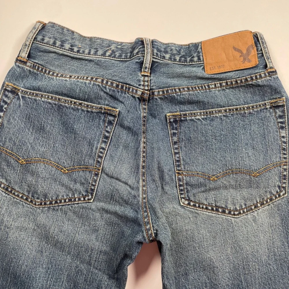 American Eagle Relaxed Straight Jeans Mens‎ 29x30 Medium Wash Denim Pants